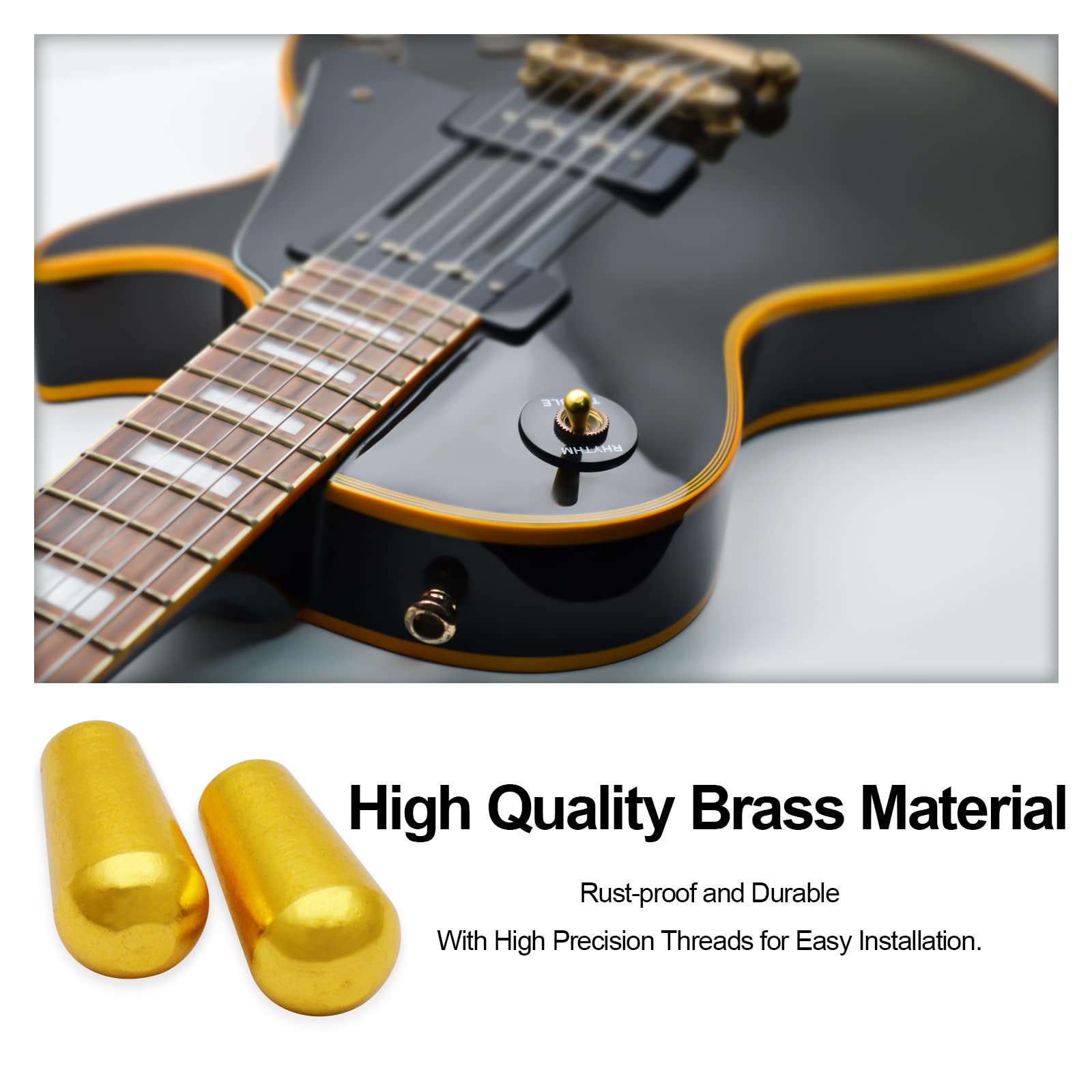Amazon.com: MAXCHEER 2PCS USA Threaded SAE 8-32 Brass LP Guitar 3
