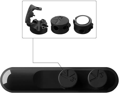 Miniatura 2 de Philonext, TedGem 2018 - Clips magnéticos mejorados, gestión de cables de escritorio, organizador multiusos con 3 hebillas y 2 bases para cable de