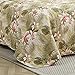 Tommy Bahama Topical Orchid Collection Quilt Set-100% Cotton, Reversible, Ideal for All Seasons, Pre-Washed for Added Softness, Full/Queen, Green