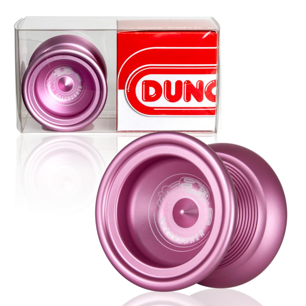 Duncan Toys Roadrunner Yo-Yo, Unresponsive Expert Level Yo-Yo, Concave Bearing and Aluminum Body, Pink