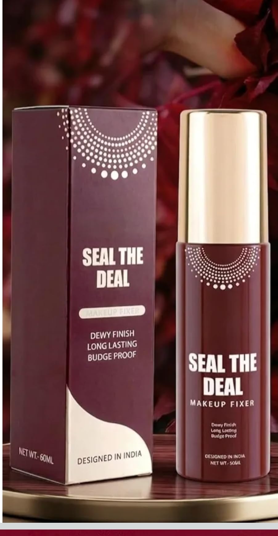 Nsmb original Deal Makeup Fixer Spray For Women Waterproof Long Lasting All Skin Type Mf01 60Ml (Pack Of 1) | Goodness of Hyaluronic Acid & Vtamin C| Stays Upto 8 Hrs | | Budge Proof | Natural Finish.-image-24