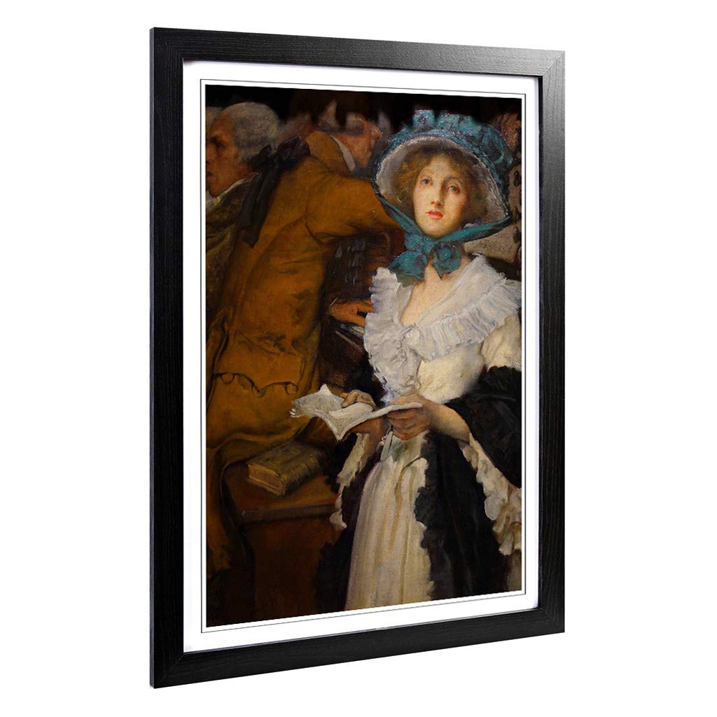 Big Box Art Framed Print of Edwin Austin Abbey in The Choir Design | Wall Art Picture | Home Decor for Kitchen, Living Room, Bedroom, Hallway, Black, A2 / 24.5x18 Inch / 62x45cm