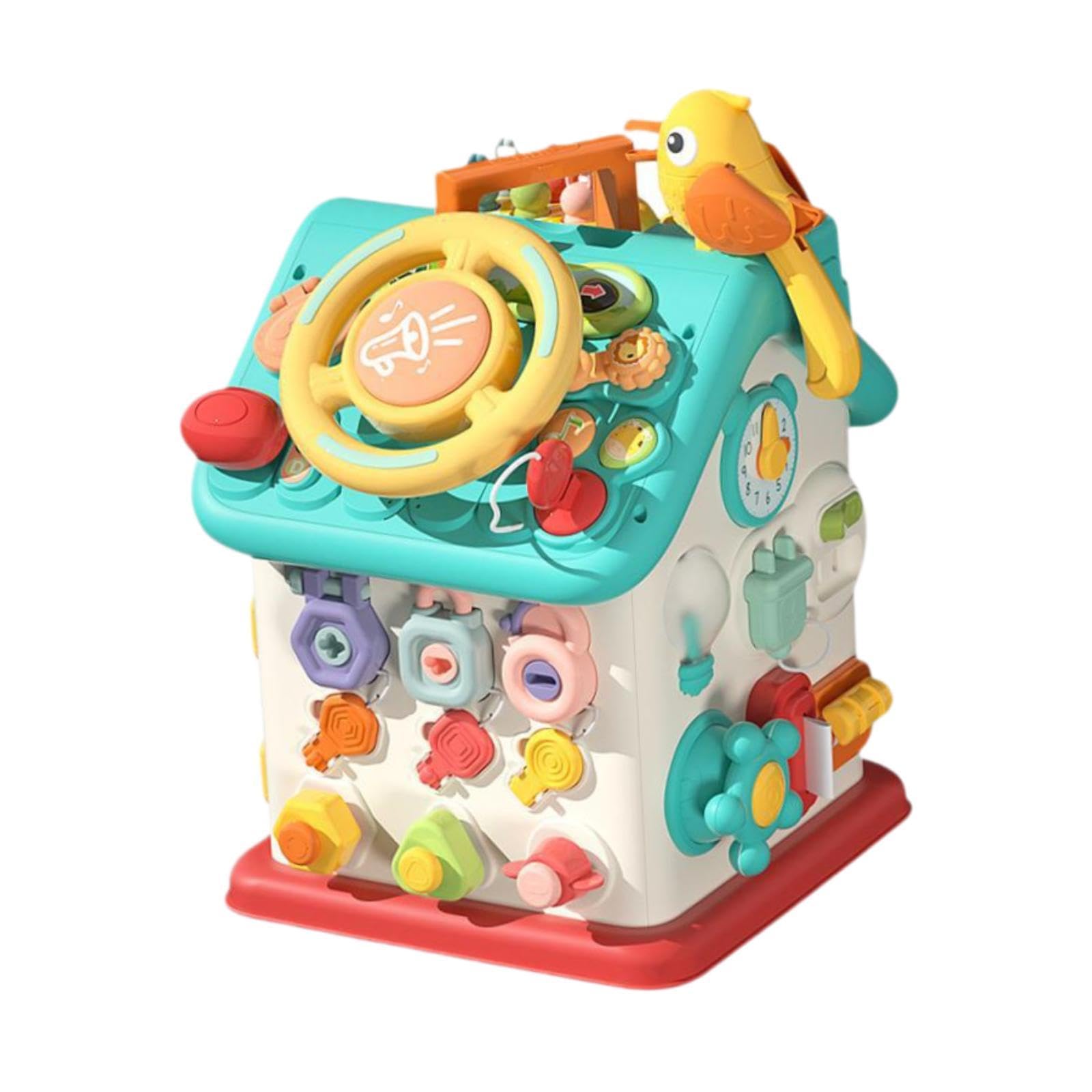 Busy Cube Aktivitätsbrett, Lernspielzeug, Formensortier Und Zuordnungsspiel, Sinnesbrett für Kinder