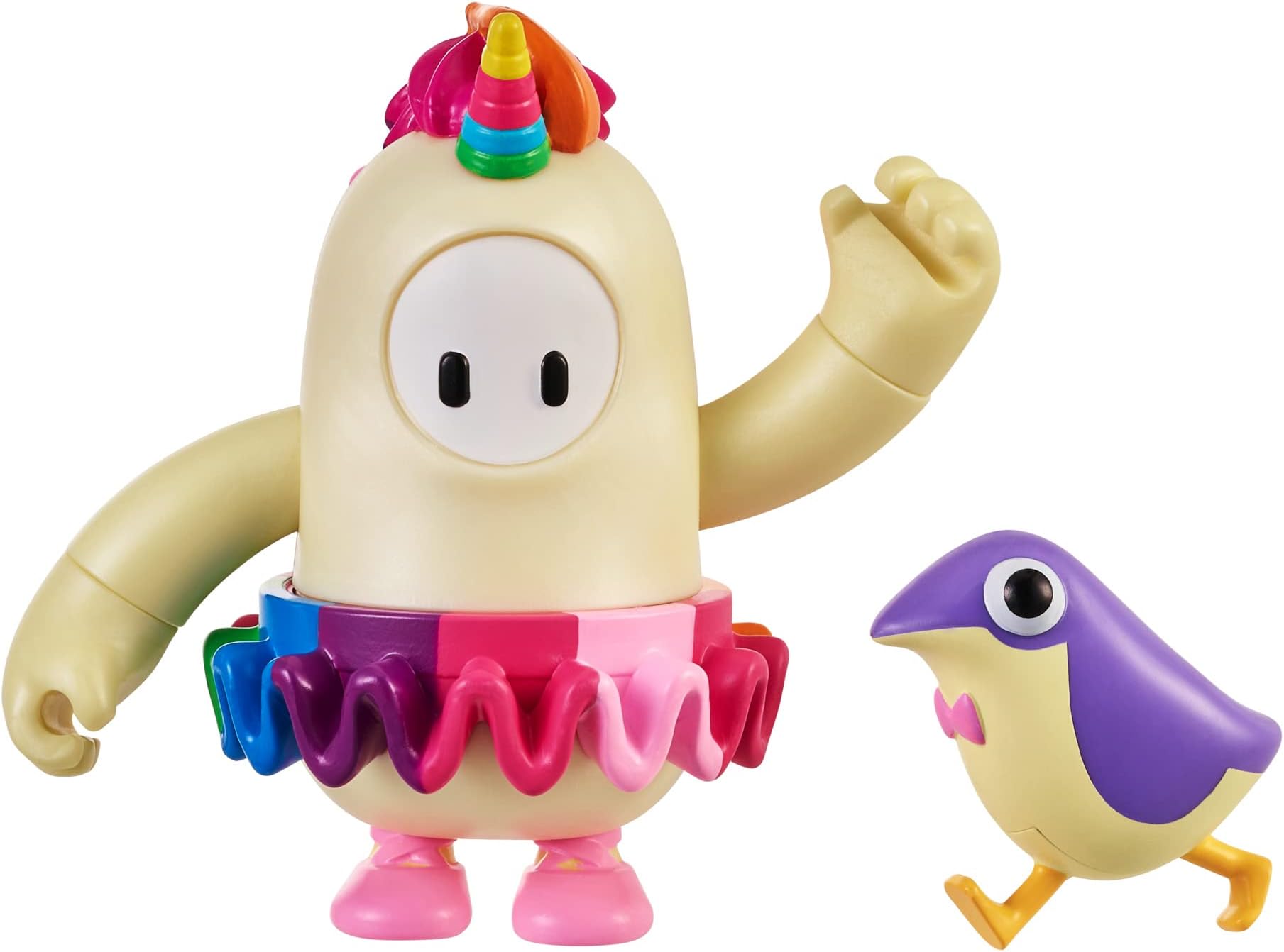 Fall Guys: Ultimate Knockout Official 10cm Mix and Match Articulated Fairycorn Action Figure with Accessory