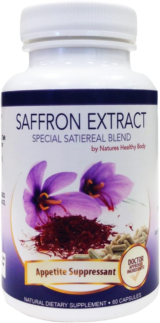 Saffron Extract - 88.5 mg Saffron Extract per Capsule - One Full month's Supply - 60 Capsules