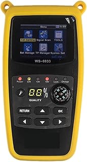 Satellite Finder Signal Meter WS6933 LCD Satellite Finder Meter Digital Satellite Tv Receiver with Compass Digital Satellite Signal Finder Meter for Adjusting Sat Dish