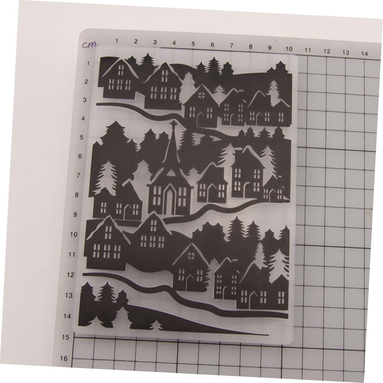 NUOBESTY DIY Plastic Embossing Template Stencil for Craft Sturdy Embossing Dies Perfect for Scrapbooking (em066)