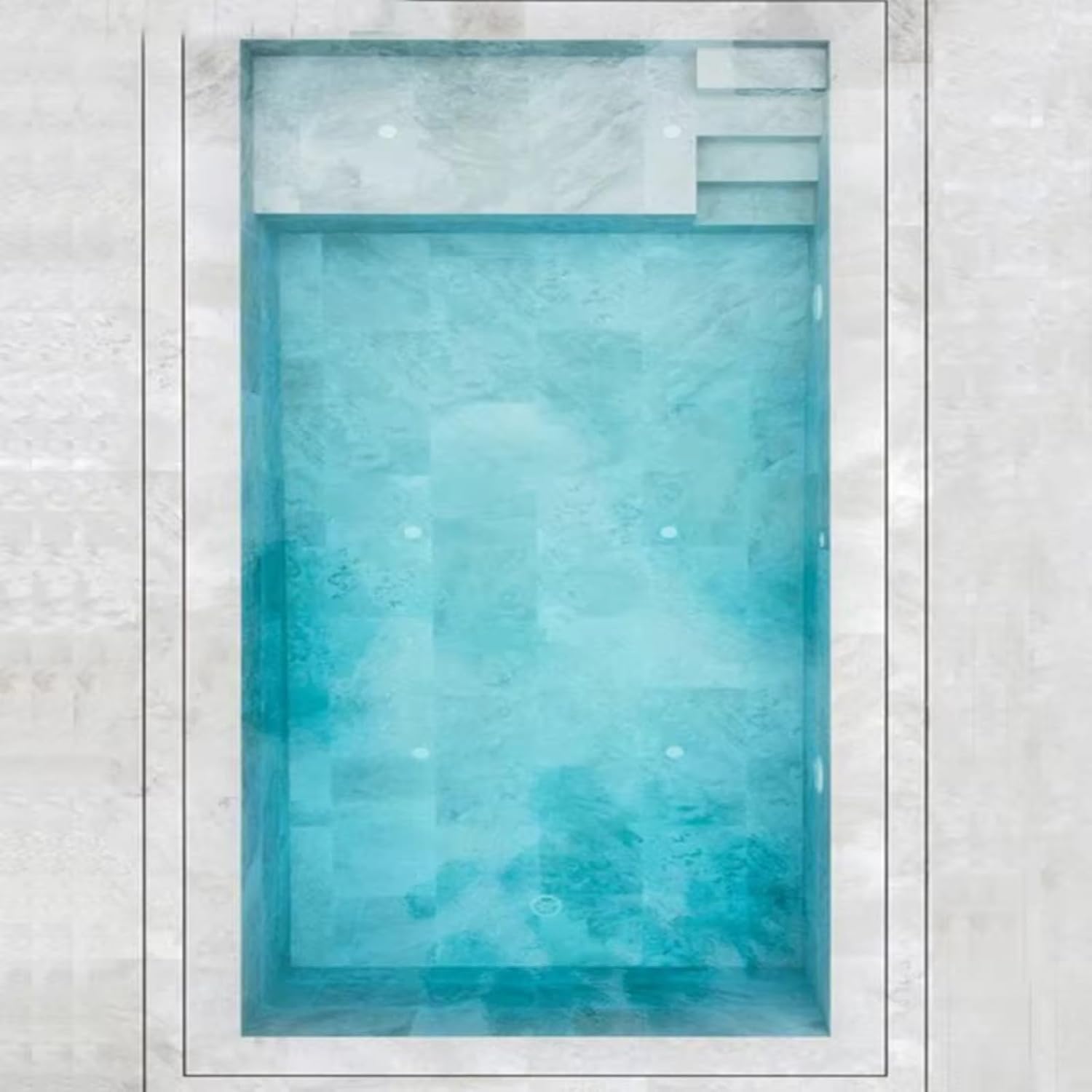 Family Swimming Pool Rectangular Underground Swimming Pool Acrylic Outdoor Pool Large Above Ground Pool for Family