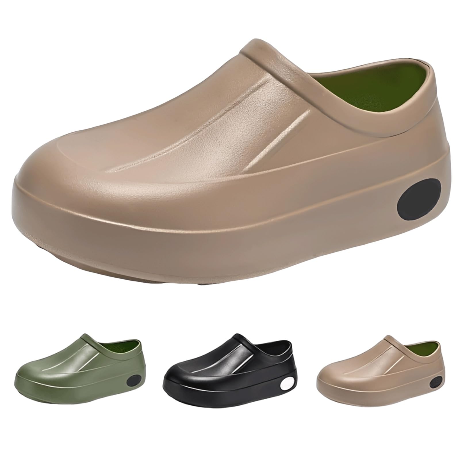 CLSQLXYJZC Zuecos De Chef para Hombre,Zapatos De Cocina Ligeros Antideslizantes con Plataforma para Hombre,Calzado Cómodo Personal Enfermería