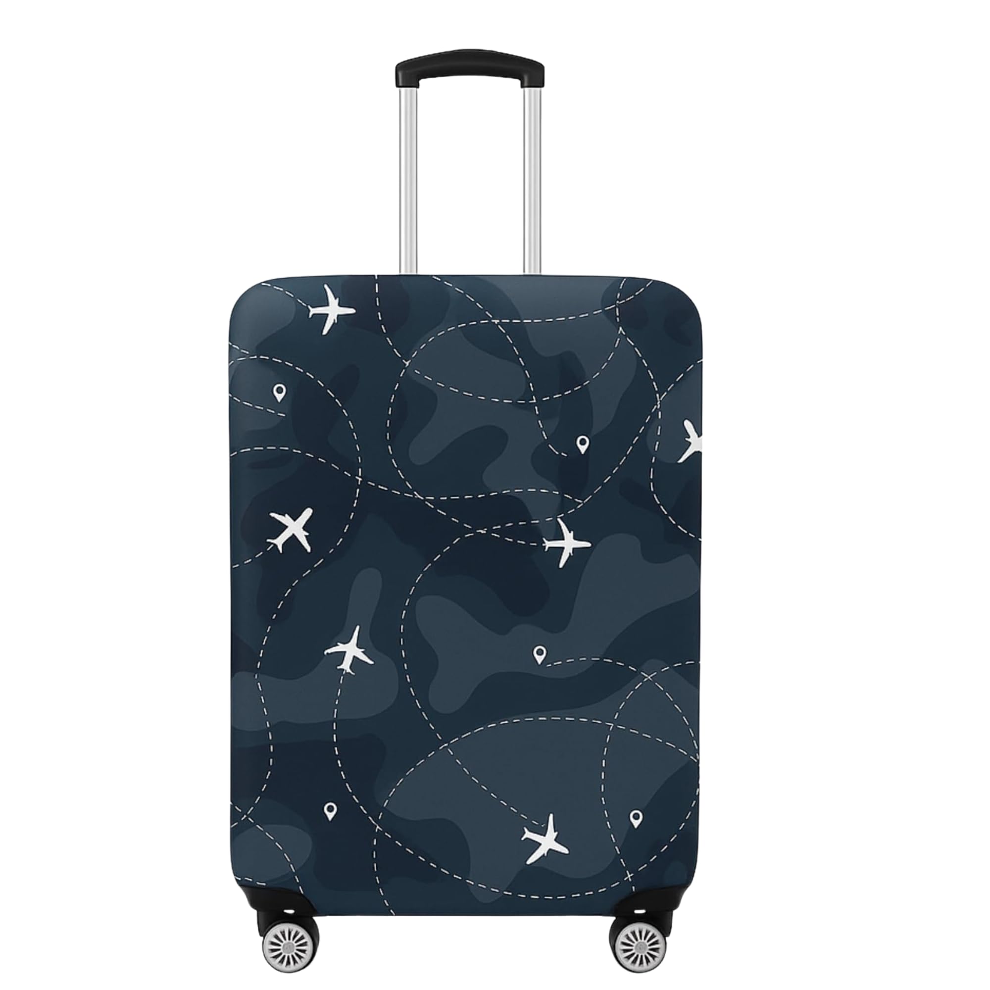 nt creation Polyester Protective Luggage Cover - Scratch-Resistant, Water-Resistant Washable, Easy-Fit, Stretchable Travel Suitcase Protector (Large)-picture-29
