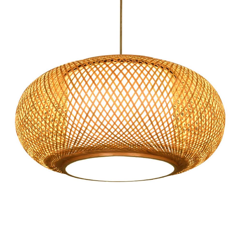 Lámpara de bambú de estilo chino que elimina la luz fría en tu comedor