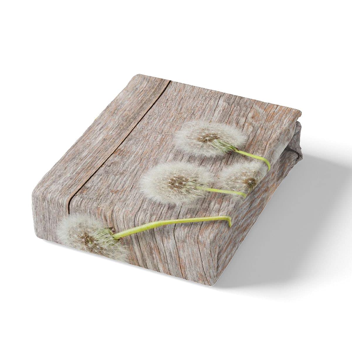 Set di biancheria da letto con stampa floreale botanica con dente di leone e fiori, per ragazzi, ragazze, bambini, adolescenti, copriletto, in legno, con 2 federe