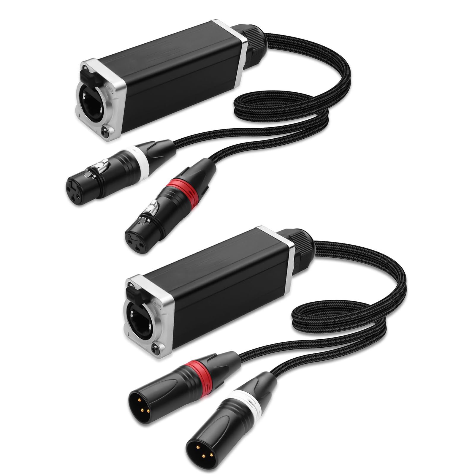 Prolunga Adattatore schermatura da 3 Pin a RJ45 con Protezioni schermatura per studi concerti e Applicazioni teatrali segnali Rete