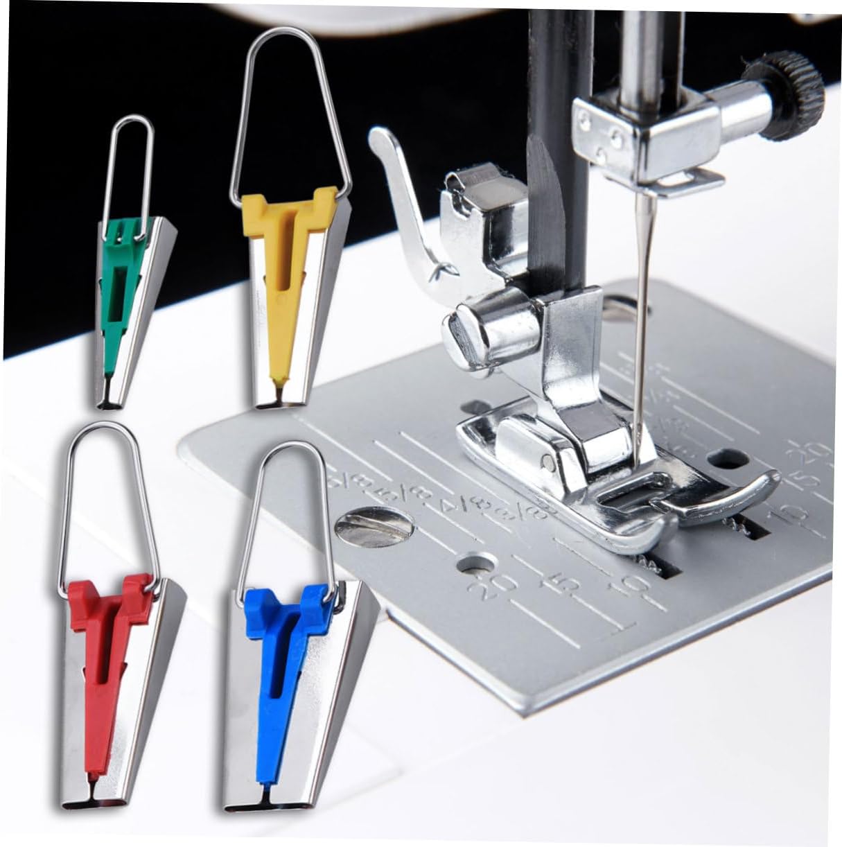 jojofuny Sewing Bias Tape Maker Set 4 Sizes (6mm 12mm 18mm 25mm) for Quilting and Binding Easy Fabric Binding Tools for DIY Sewing Projects
