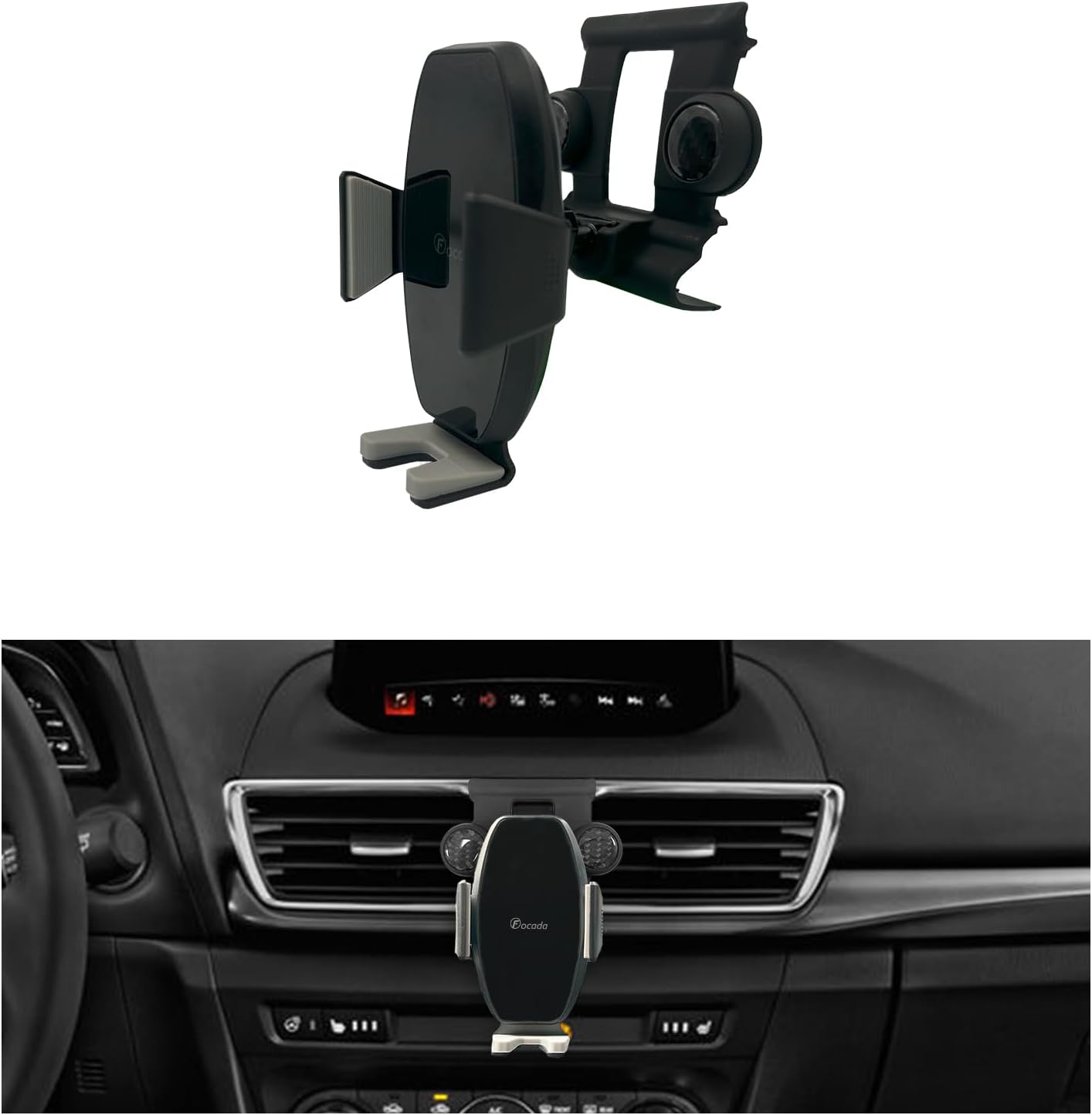 Car Phone Holder for Mazda 3 2017–2018,Vehicle-Specific Dashboard Phone Mount,360° Rotating Adjustable Phone Cradle,Stable Clip Design Cell Phone Holder,Mazda 3 Interior Accessories