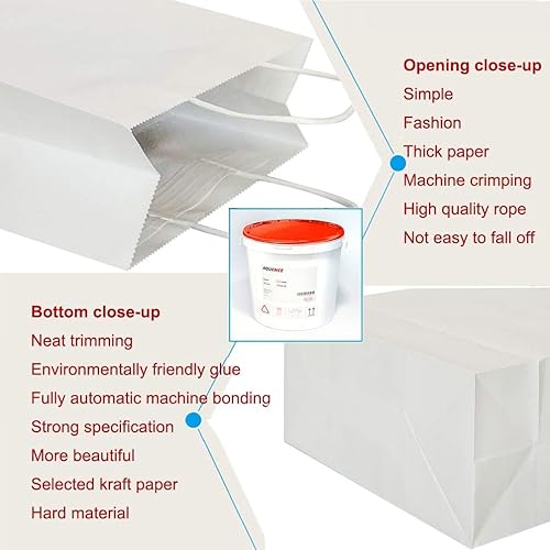 Miniatura 231 de Azowa - Bolsas de papel de estraza con asas para cosas para fiestas, para llevar regalos también