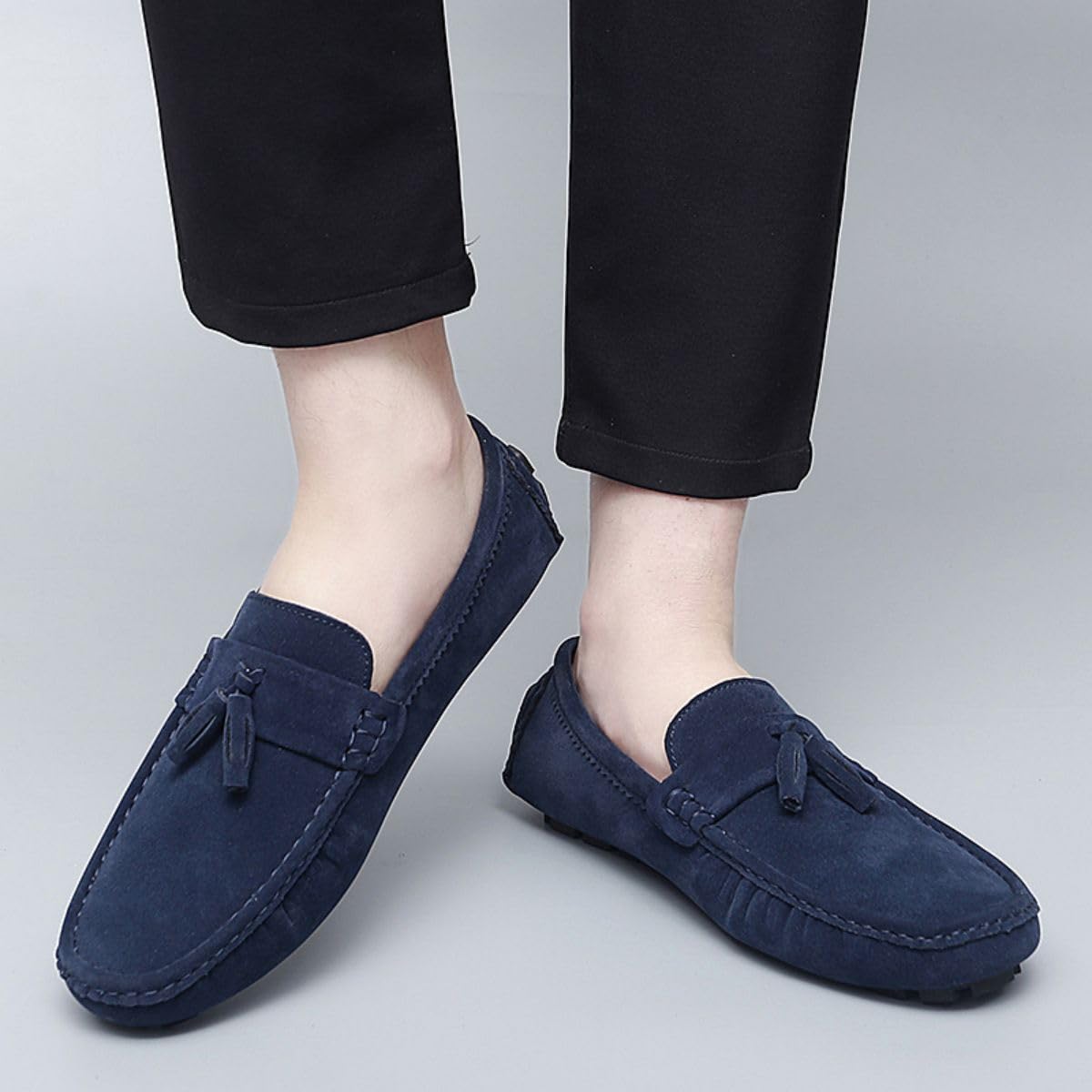 Mocassins et Loafers Hommes Confortable Slip on Décontracté Bateau et Mocassins pour Homme Chaussures de Conduite en Daim 38-49 EU