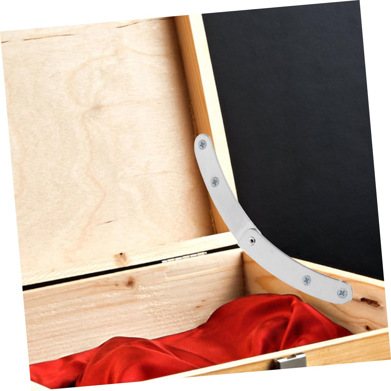 Set Of 6 Small Metal Support Hinges For Wooden Box Lids – Quiet Smooth Opening, Rust-Proof, 3 Sizes (67/83/104mm)
