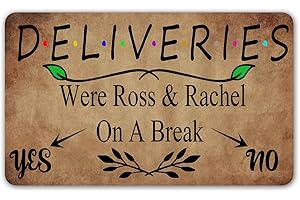 Friends TV Show - 'Were Ross & Rachel On A Break?' Doormat