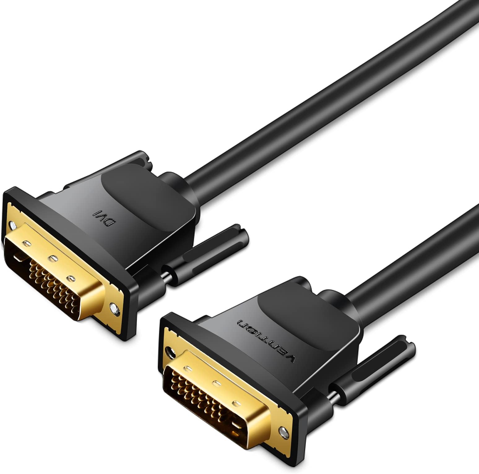 VENTION DVI to DVI Cable 3FT DVI to DVI-D 24+1 Cord Male to Male Digital Video Monitor Cable for HDTV, Gaming, Monitor, Projector