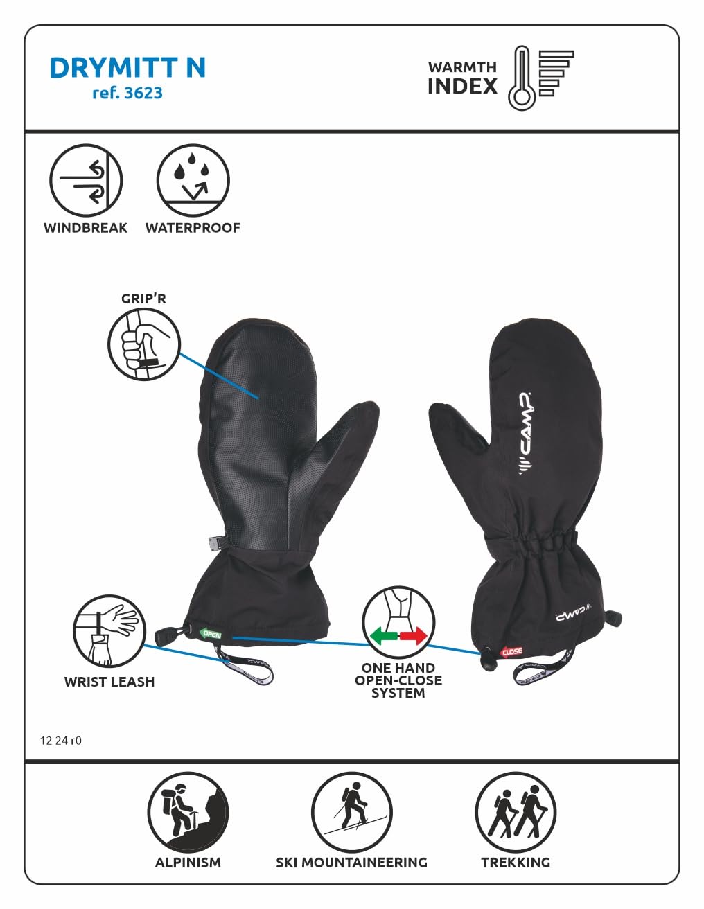 Camp Drymitt N - Guante DRYMITT N Unisex Adulto