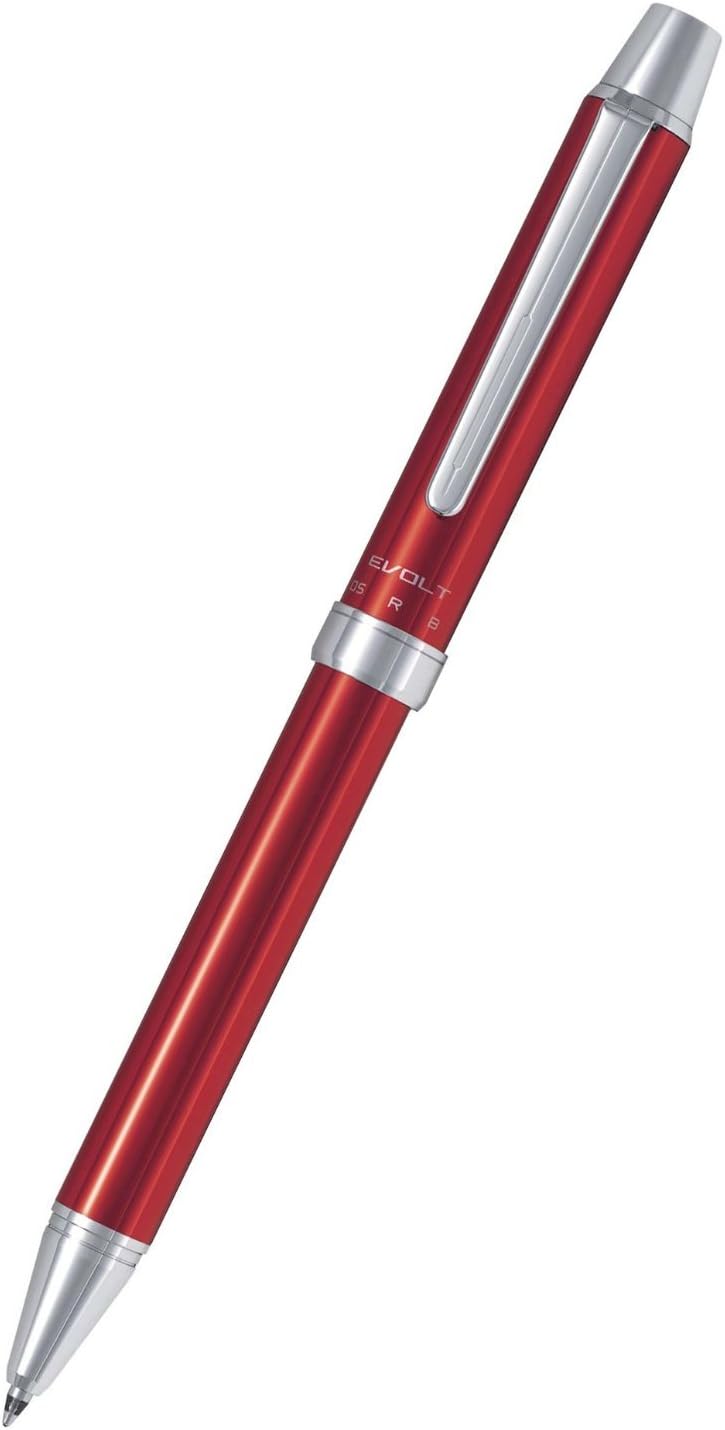 Pilot 2 Color 0.7 mm Ballpoint Multi Pen 0.5 mm Mechanical Pencil, Red Body (BTHE-1SR-R)