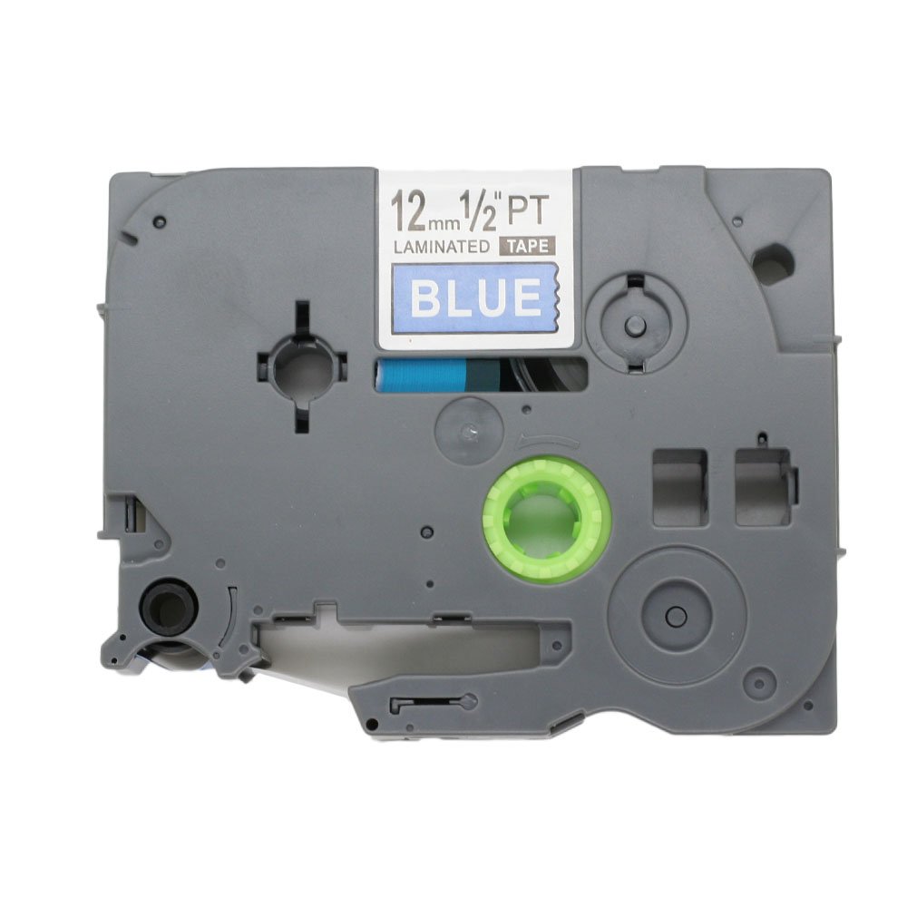 BROVACS 1 Pack White on Blue Label Tape Compatible for Brother P-Touch TZ535 TZe 535 12mm 1/2" OPA1153E