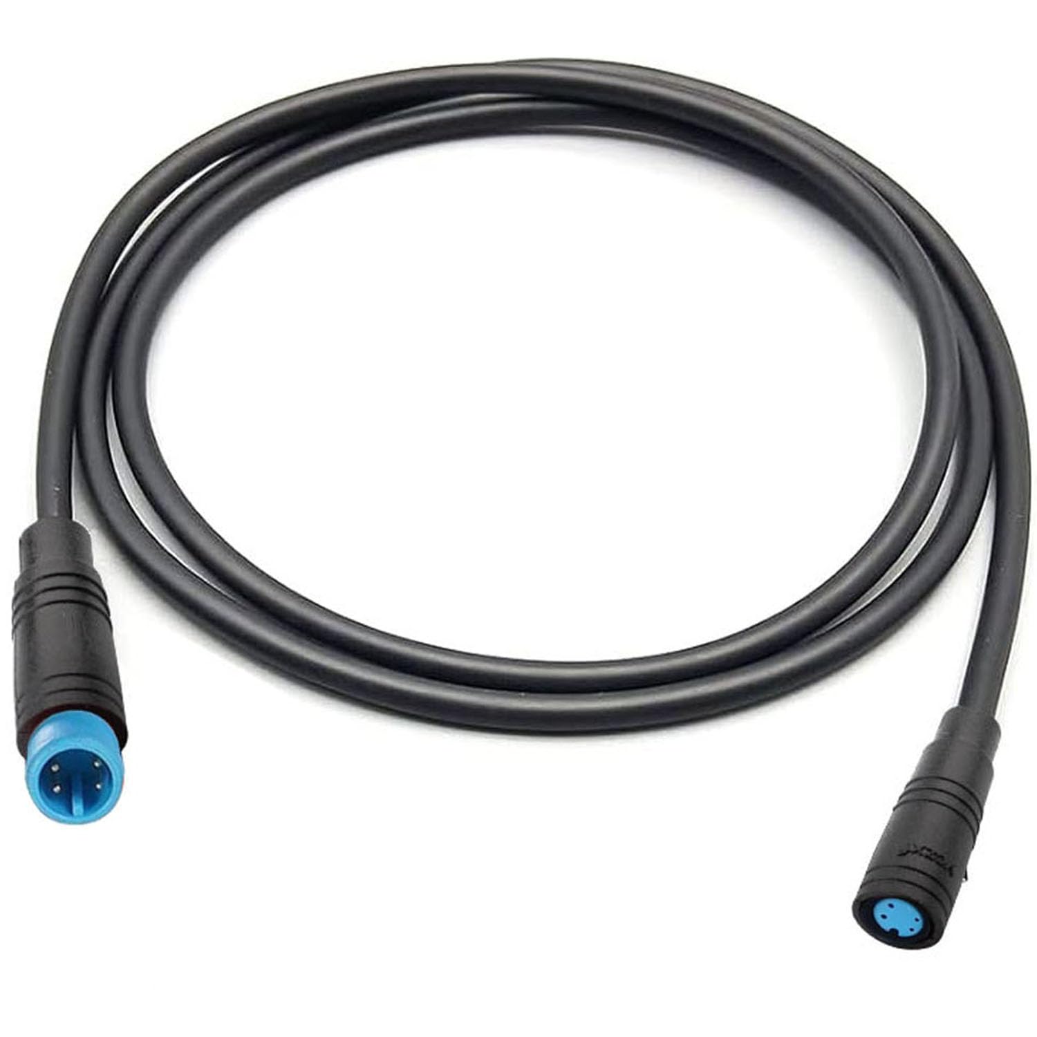 RUNCCI-YUN Ebike 4 Pin Waterproof Extension Cable Connector e-bikes male and female Plug Wire,4 pin cable connector,for electric bike light,Throttle,Ebrake-150cm M8