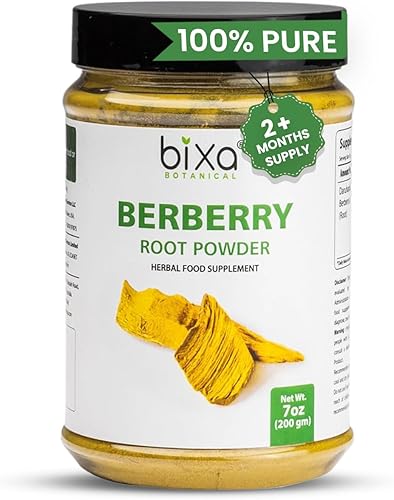bixa BOTANICAL Berberis Aristata (Daruharidra) Suplemento de hierbas ayurvédicas Sin gluten, sin OMG, tratado al vapor, vegano, 100% puro Más de