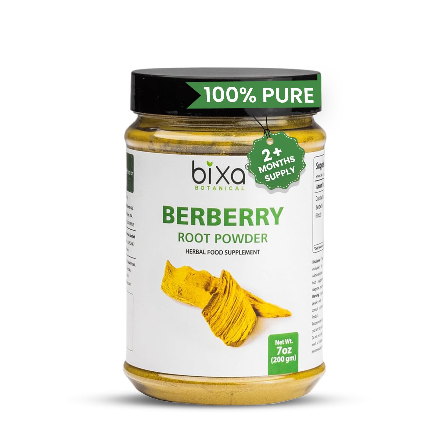 Sponsored Ad - bixa BOTANICAL Berberry Root Powder | Berberis Aristata (Daruharidra) | Ayurvedic Herbal Supplement | Gluten Free, Non-GMO, Steam Treated, Vegan, 100% Pure | 140+ Years of Herbal Heritage/ 200g / 7oz