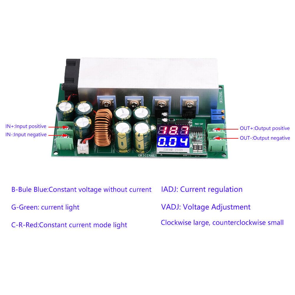 1200W 20A DC-DC Boost Converter Step Up Power Supply Module DC10-60V To