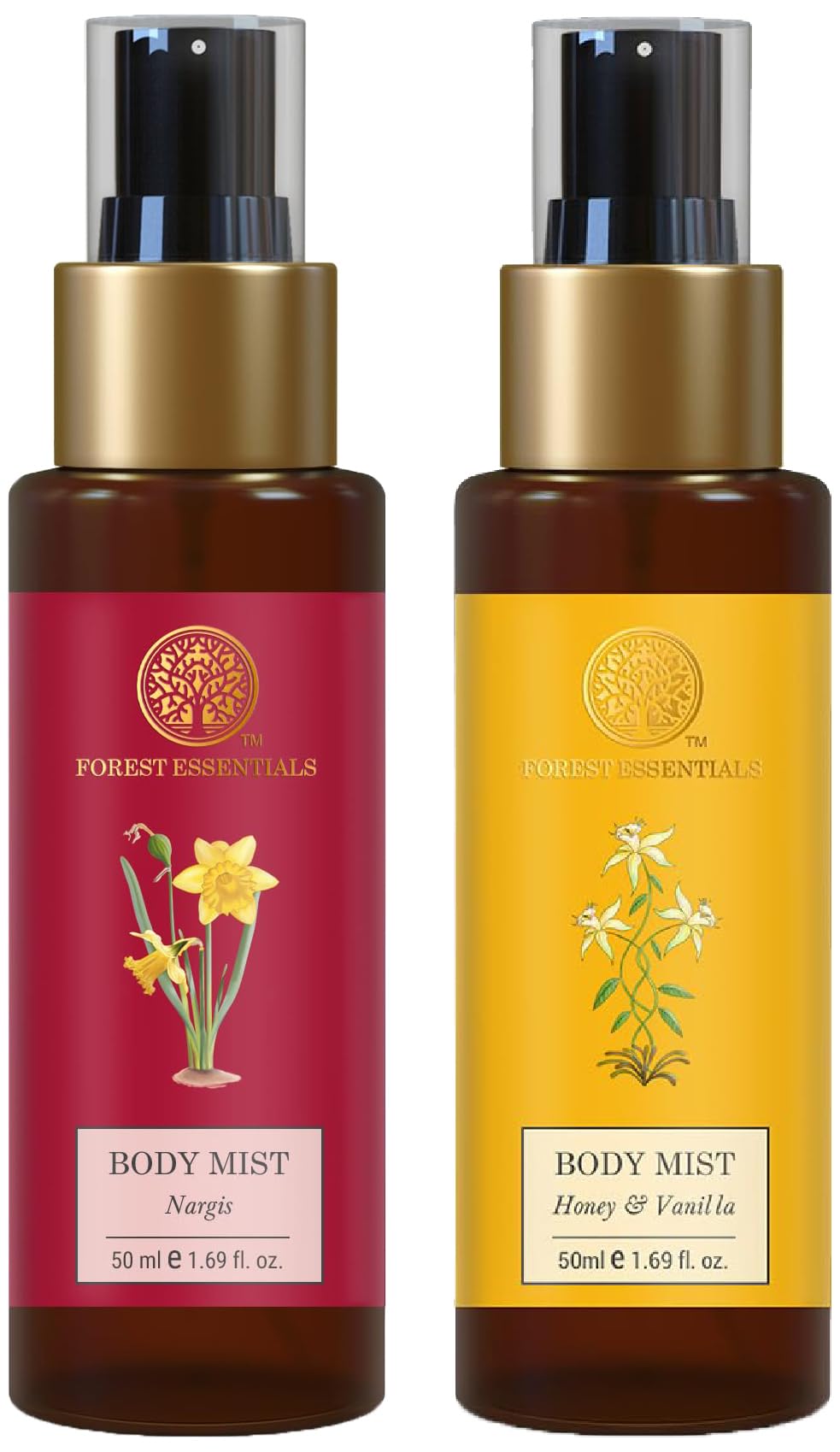 Forest Essentials Travel Size Body Mist Nargis & Forest Essentials Travel Size Body Mist Honey & Vanilla Combo-picture-20
