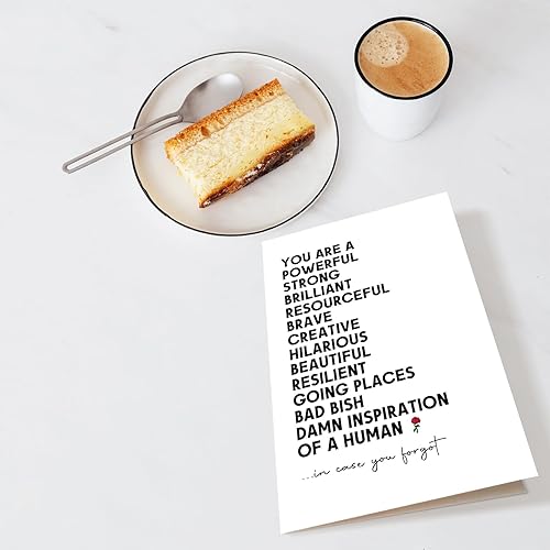 Miniatura 4 de Chenive Divertida tarjeta de aliento para mujeres  Tarjeta motivacional de trabajo y promoción You Are An Inspiration