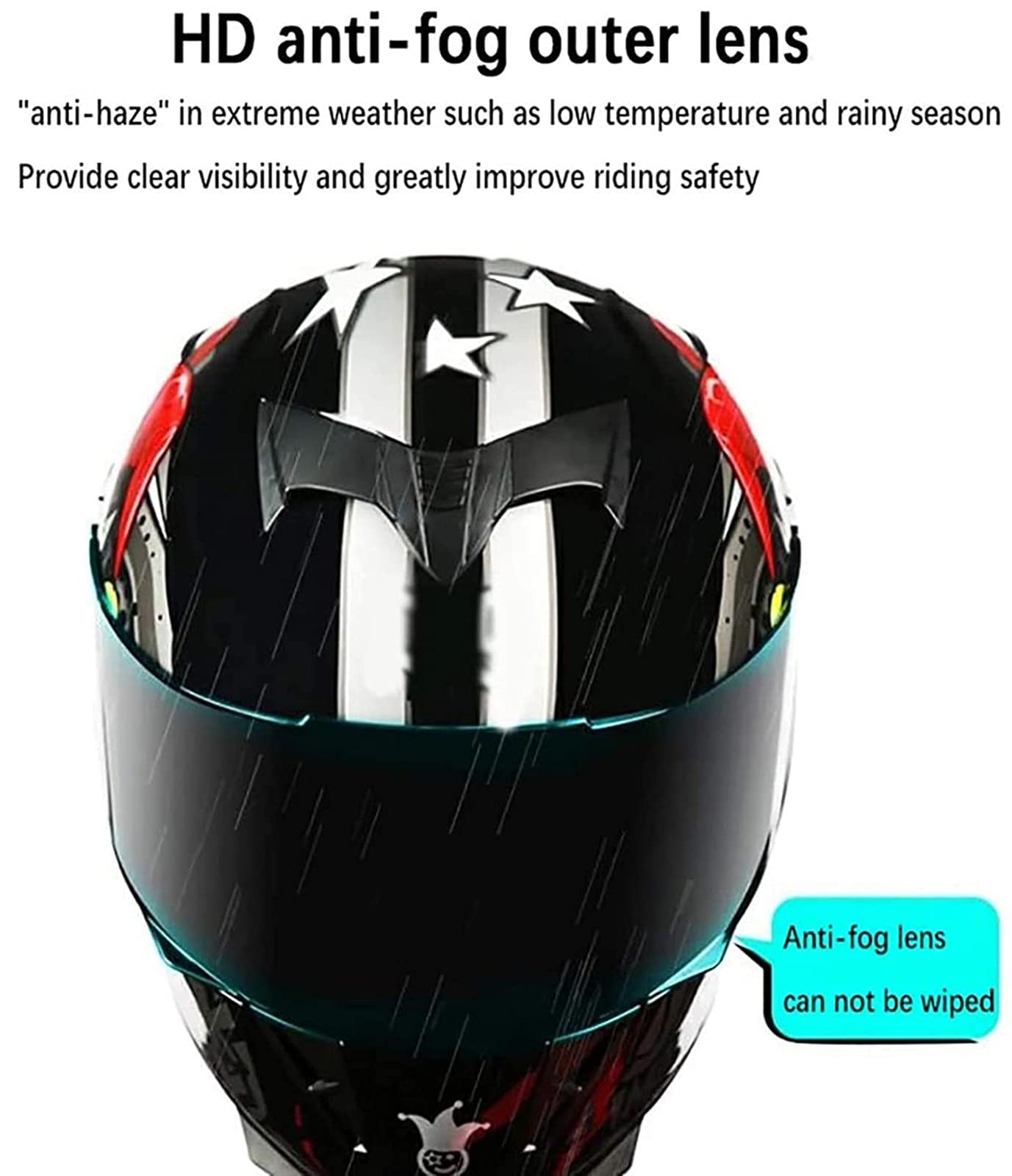 Motorfiets Bluetooth Helm, Geïntegreerde Integraalhelm Met Anti Condens Dubbel Vizier Opklapbare Ece Goedgekeurde Gesloten Automatische Respons R Large 3270382767