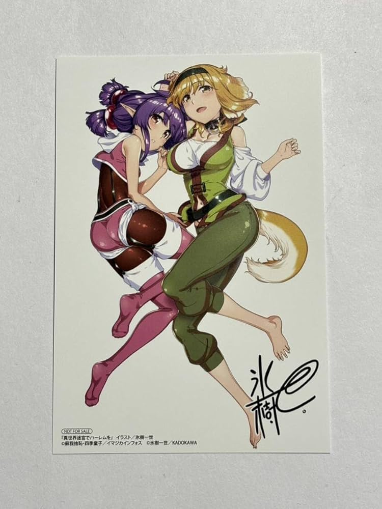 Amazon.co.jp: 異世界迷宮でハーレムを アニメイト フェア特典 複製