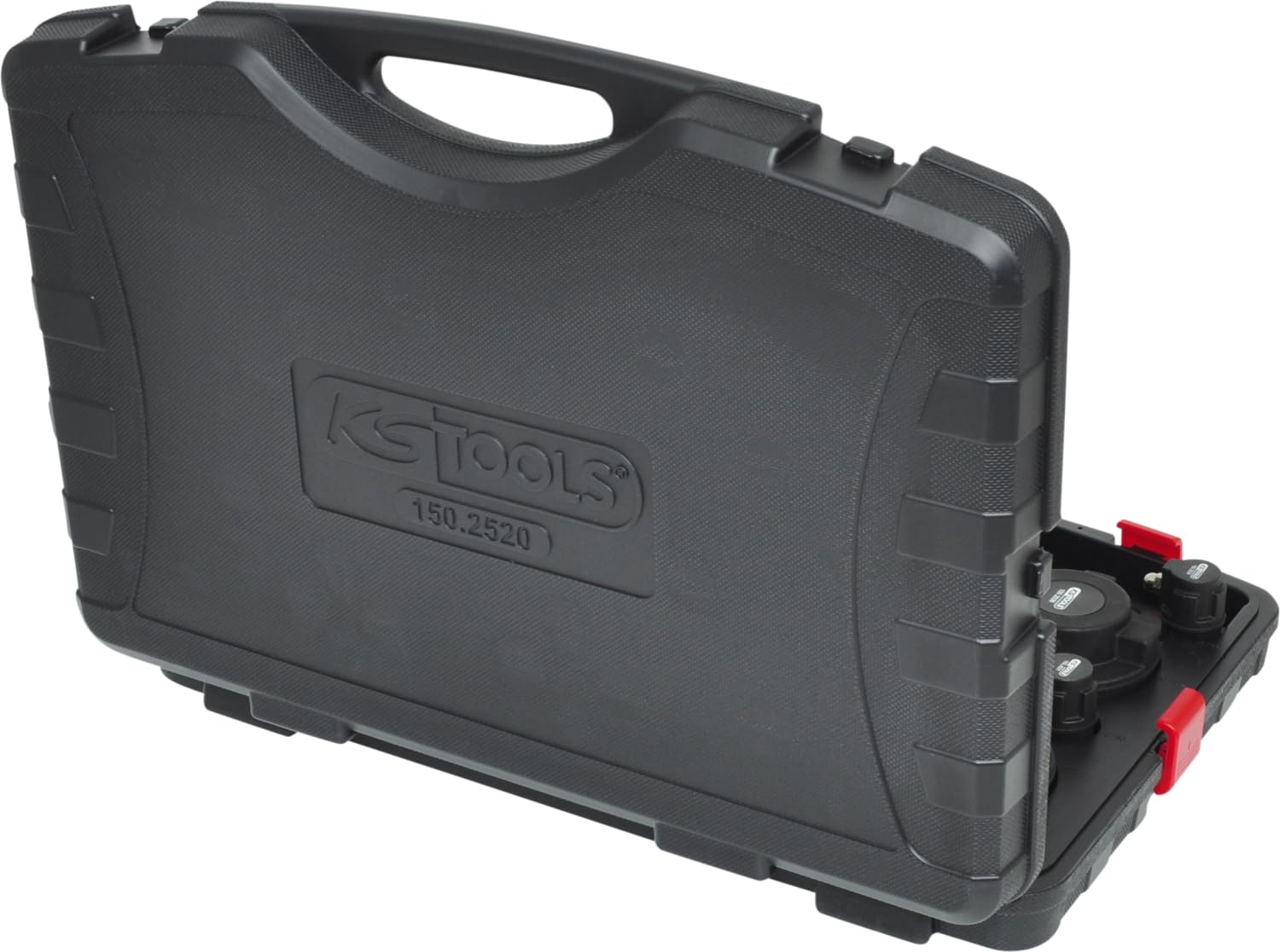 KS Tools 150.2520 Juego de maletín de comprobación del sistema de sobrealimentación para el turbocompresor, 17 pzs.