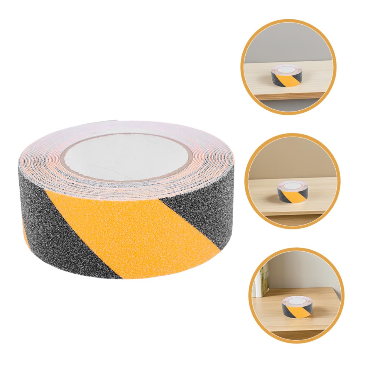 Ruban Adhésif Antidérapant pour Sol Pvc, 3 Rouleaux 50mm X 10 M