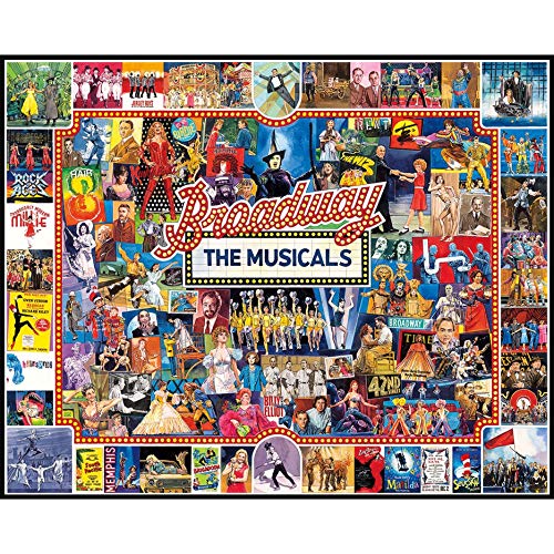 HKLIOPU Puzzles en bois Broadway de 1 000 pièces pour adultes — les jeux musicaux pour adultes Cover