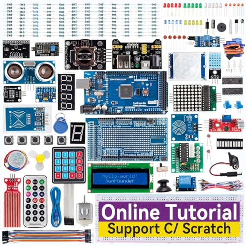 SunFounder Project The Most Complete Electronics Starter Kit Compatible with Arduino Mega 2560 R3 Mega328 Nano 73 Tutorials Included