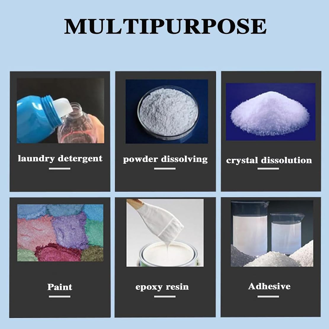 GYQSSD IBC Air Agitator, Pneumatic 1 Ton Tank Mixer Machine, 980W Paint Stirring Machine Cement Mixer, Free Speed Adjustment from 0-3000 RPM, for Viscous Liquid Ink Dye Chemicals