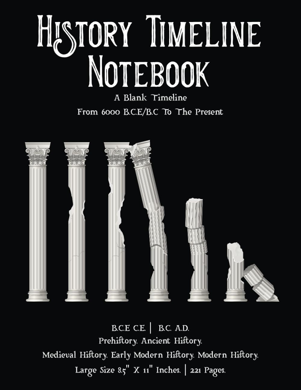 History Timeline Notebook | A Book Of Centuries Blank To Create Your ...