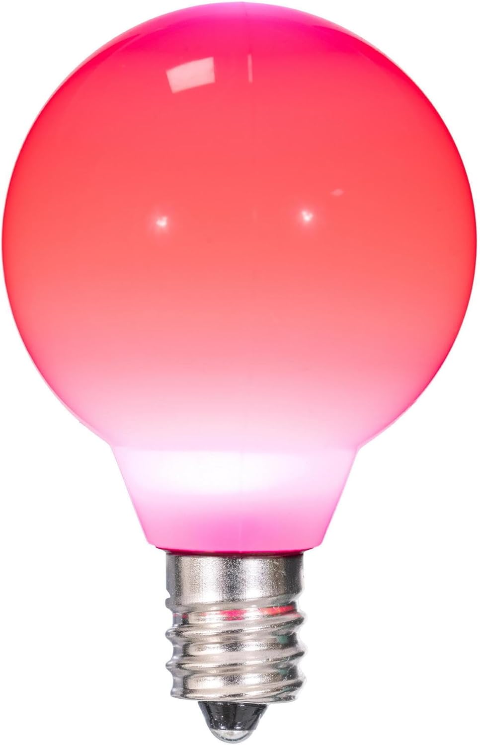 Vickerman G40 Teal Ceramic LED Nickel Base Bulb E12 .96Watts 120Volt Dimmable, 25 Bulbs per Pack