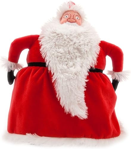 Disney Store - Peluche oficial de Santa Jack Skellington de 26 pulgadas, The Nightmare Before Christmas, edición navideña para fanáticos de Tim