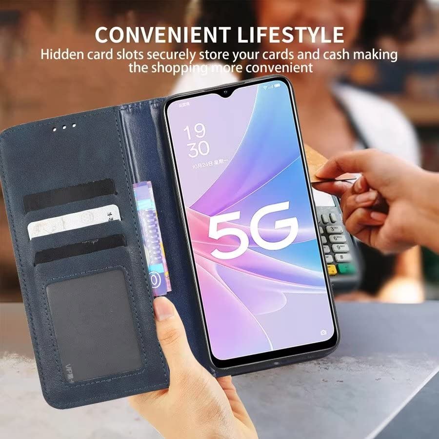 COMAKU Cover a Libro HMD Pulse Pro, Custodia a Portafoglio in Pelle con Supporto e Chiusura Magnetica Compatible per HMD Pulse Pro - Nero