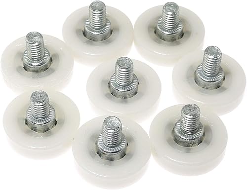 Miniatura 1 de RLECS Polea de cajón de nylon de 0.984 in de diámetro, polea pequeña, polea de cajón de puerta, muebles, polea de posicionamiento, rodillo, polea de