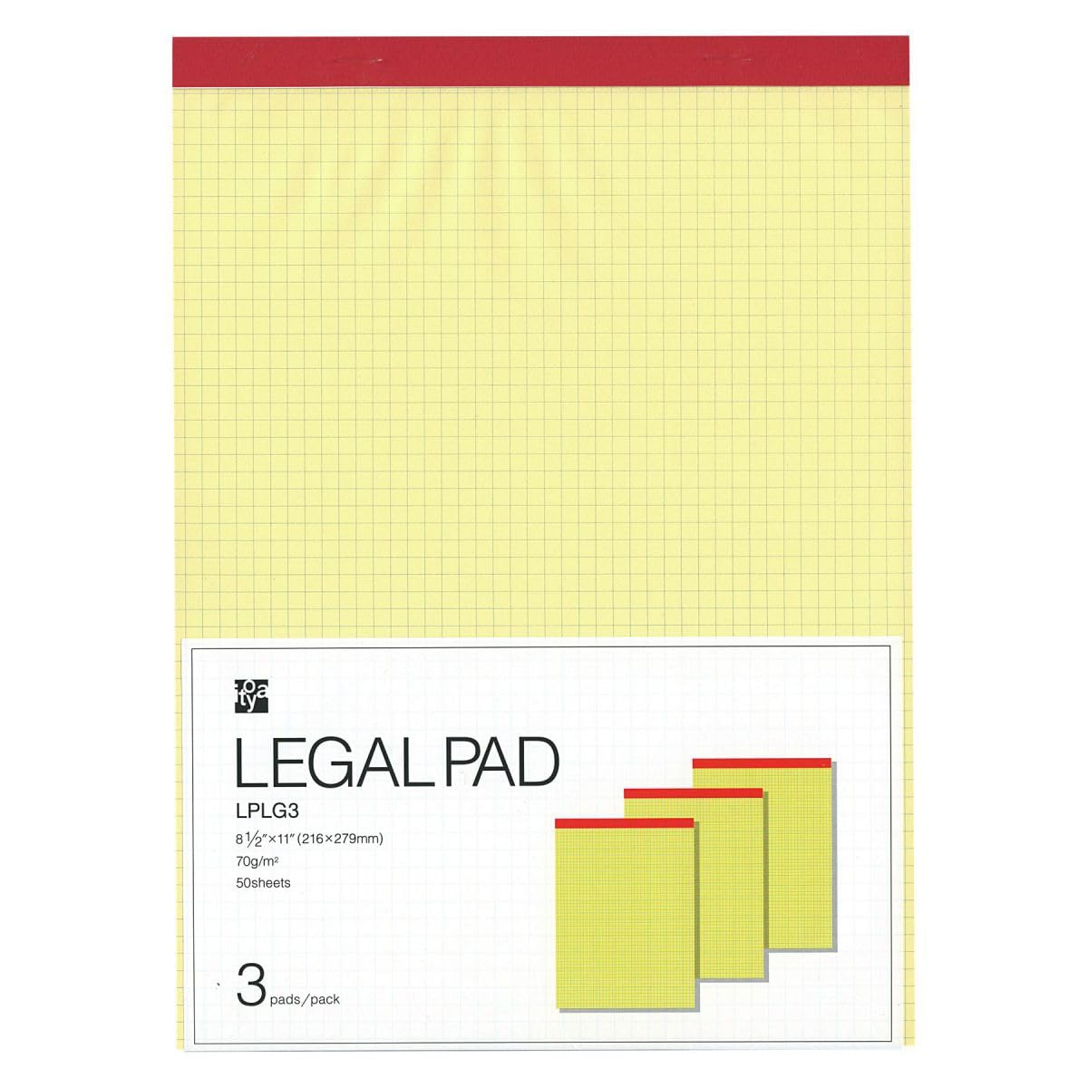 kyapakyapa 5253 3本 目 専用 リーガルパッドA7 3冊パック 方眼 | 伊東屋