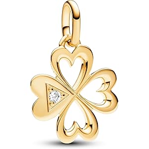 PANDORA ME Chakra Medaillon-Charm aus Sterling Silber mit 14 Karat 