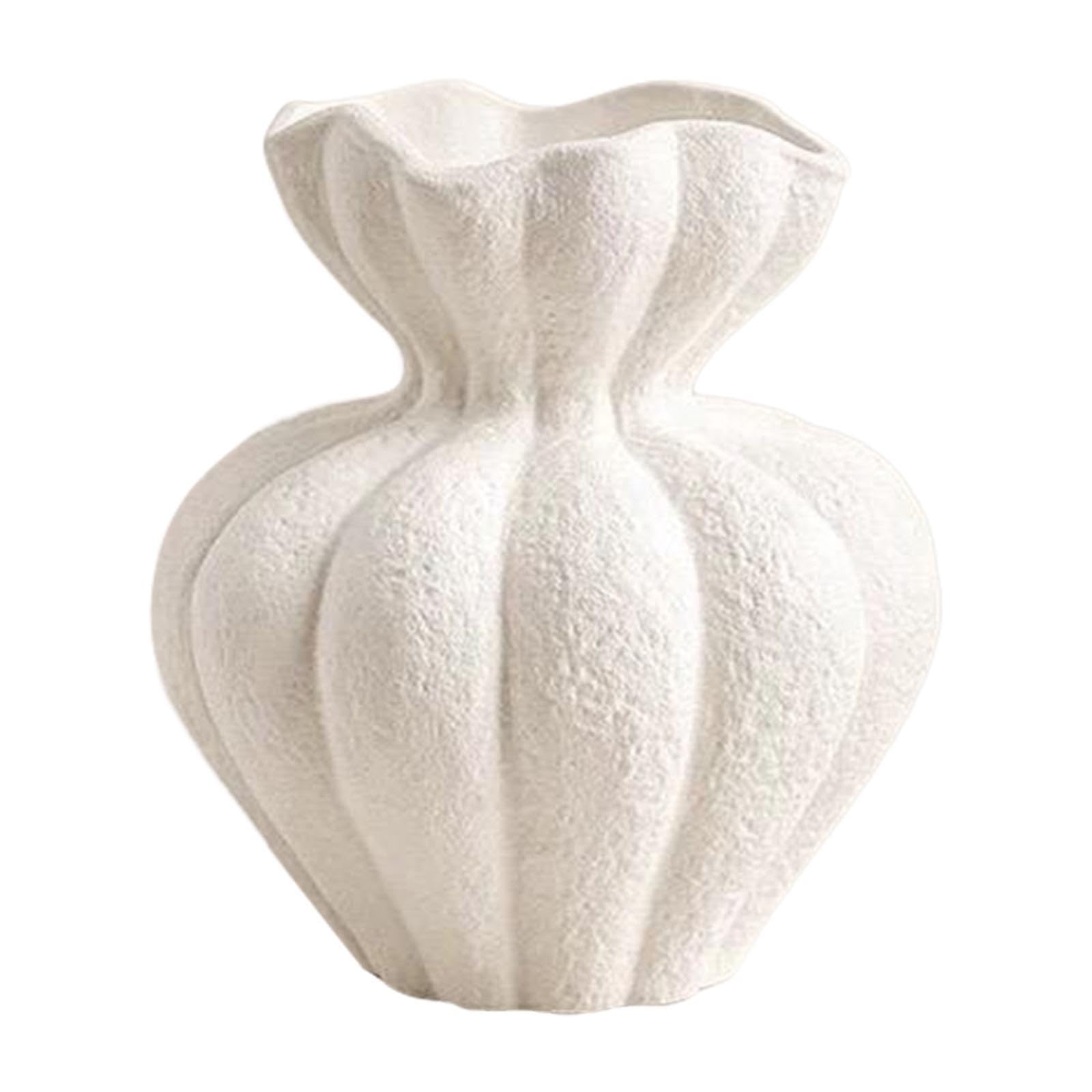 QIXCXAZ Ceramic Flower Vase Beautiful Decorative Vase Simple Novelty Arrangement For Tabletops And Entrance Shelf Displays Decorative Simple Novelty Office