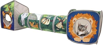 Kitty City Safari Jungle – Colección de juguetes plegables para gatos, combo