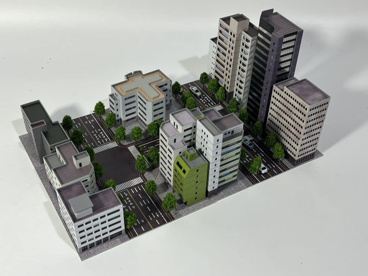 SHF Scale Ultraman Scene in Miniature City Complex Building Set-1:300 (36cm*24cm*17cm（B)